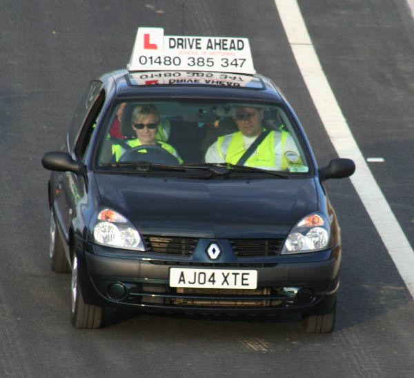 Picture of Martine and Steve on the drive.